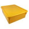 Double Stowaway Tray with Lid, Yellow
