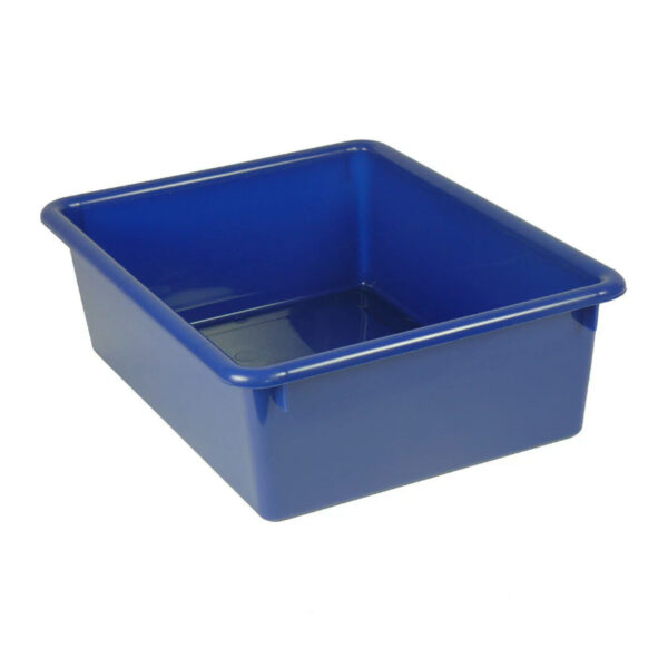 Double Stowaway Tray with Lid, Blue