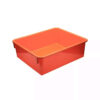 Double Stowaway Tray with Lid, Orange