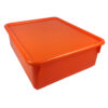 Double Stowaway Tray with Lid, Orange