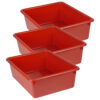 ERSROM13102-3.jpg Double Stowaway Tray Only, Red, Pack of 3