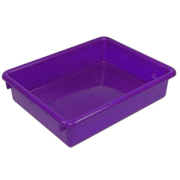 Stowaway 3" Letter Tray no Lid, Purple, Pack of 3