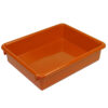 Stowaway 3" Letter Tray no Lid, Orange, Pack of 3