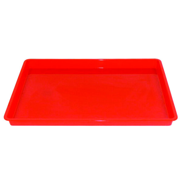 Creativitray Finger Paint Tray, Red, Pack of 6