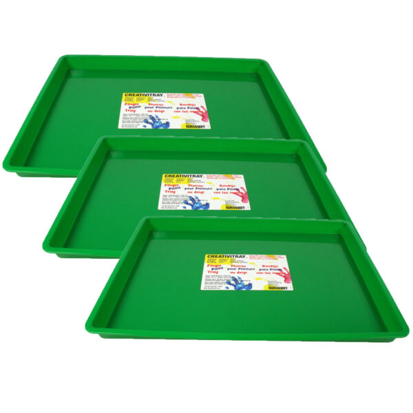 ERSROM36905-3.jpg Large Creativitray, Green, Pack of 3
