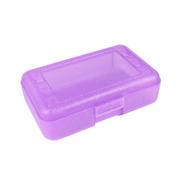 Pencil Box, Purple Sparkle, Pack of 12
