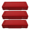 Ruler Box, Red, Pack of 3
