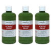 Acrylic Paint 16 oz, Green Oxide, Pack of 3
