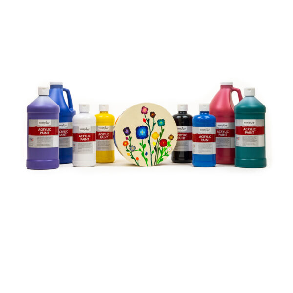 Acrylic Paint Half Gallon, Brite Red