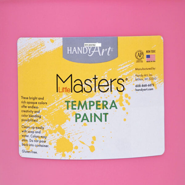 Little Masters Tempera Paint, Pink, Gallon