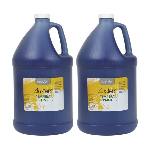Little Masters Tempera Paint, Violet, Gallon, Pack of 2
