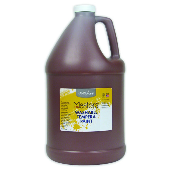 Little Masters Washable Tempera Paint, Brown, Gallon