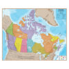Laminated Map, Canada, 47" x 38"