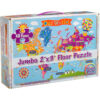 World Floor Puzzle for Kids, 24"H x 36"L, 48 Pieces