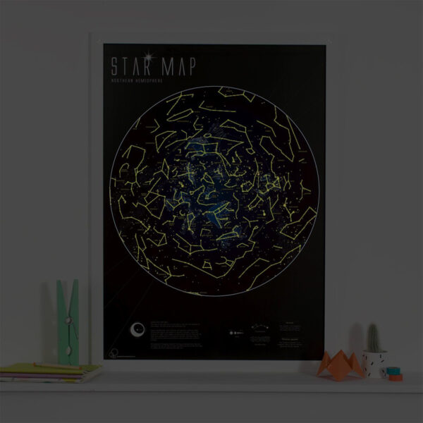 Glow in the Dark Star Map, 33" x 23"