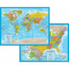 World-USA Laminated Notebook Maps, 12 Count
