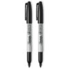 Extreme Permanent Markers, Black, 2 Per Pack, 6 Packs