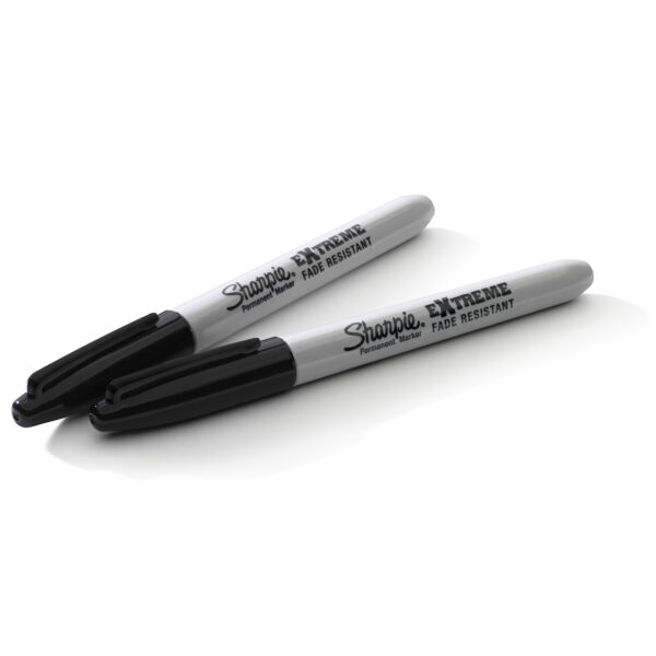 Extreme Permanent Markers, Black, 2 Per Pack, 6 Packs