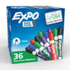 ERSSAN1921061_2.jpg Low Odor Dry Erase Markers, Chisel Tip, Assorted, 36 Count