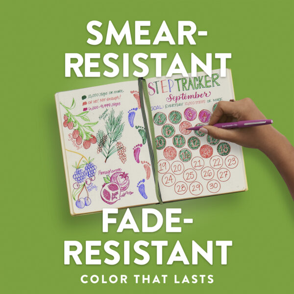 Flair Felt Tip Pens, Medium Point (0.7mm), Tropical Colors, 6 Per Pack, 3 Packs