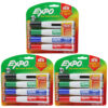ERSSAN1944728-3.jpg Magnetic Dry Erase Markers with Eraser, Chisel Tip, Assorted, 4 Per Pack, 3 Packs