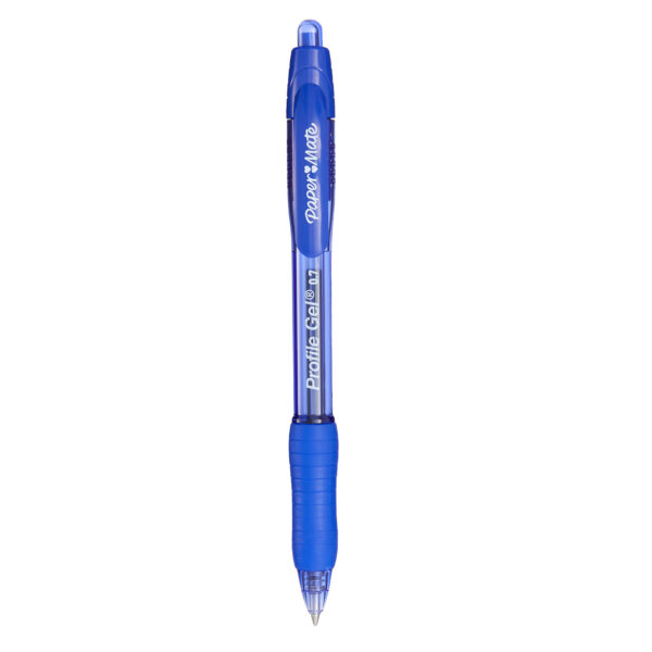 Gel Pen, Profile Retractable Pen, 0.7mm, Blue, 12 Count