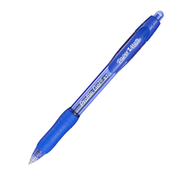 Gel Pen, Profile Retractable Pen, 0.7mm, Blue, 12 Count