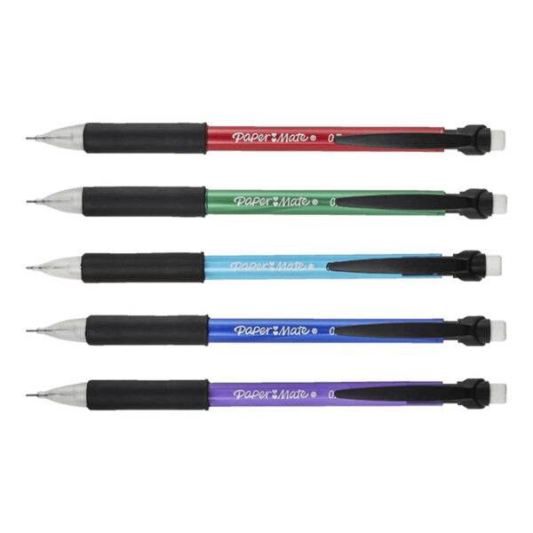 Write Bros Comfort Mechanical Pencil, 0.7mm, Assorted, 5 Per Pack, 12 Packs