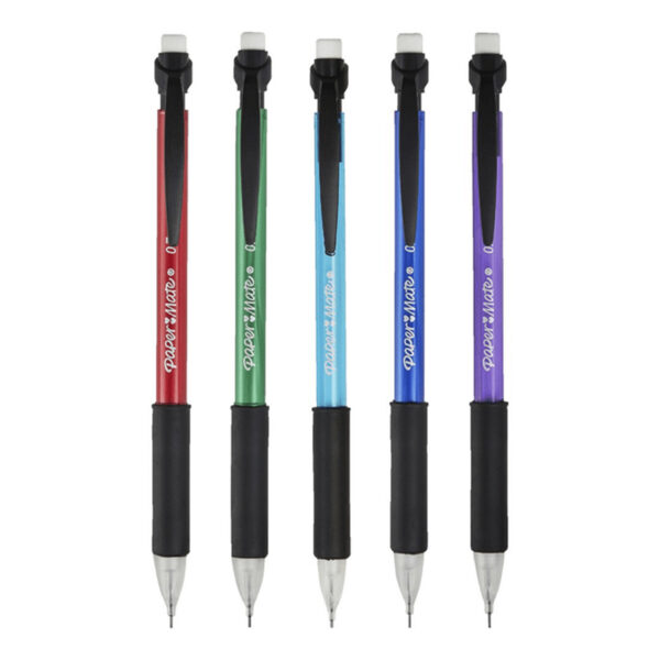Write Bros Comfort Mechanical Pencil, 0.7mm, Assorted, 5 Per Pack, 12 Packs