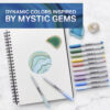 Permanent Markers, Ultra Fine Point, Mystic Gem Colors, 12 Count