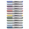 Permanent Markers, Ultra Fine Point, Mystic Gem Colors, 12 Count