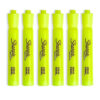Tank Style Highlighters, Chisel Tip, Fluorescent Yellow, Box of 12