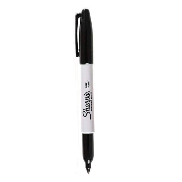 ERSSAN30001BX_1-1.jpg Fine Point Permanent Marker, Black, Box of 12