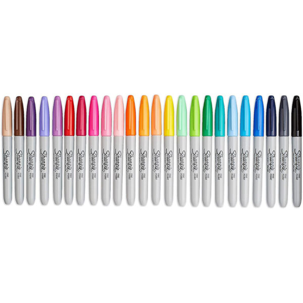 Fine Point Markers, Assorted Colors, Pack of 24