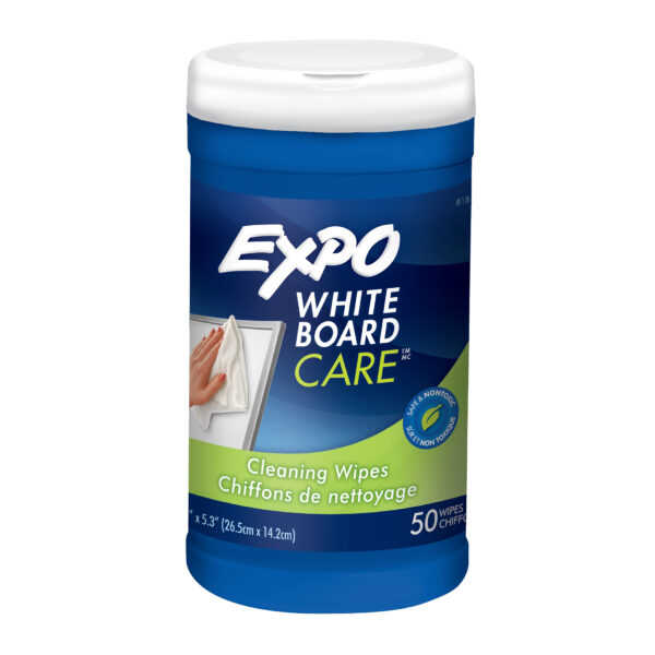 ERSSAN81850-2_2.jpg Dry-Erase Board Cleaning Wet Wipes, 50 Per Container, Pack of 2