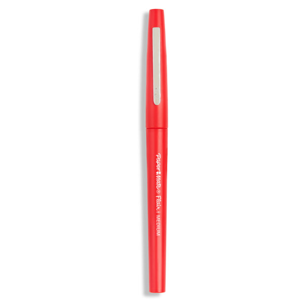 Flair Pens, Medium, Red, Box of 12