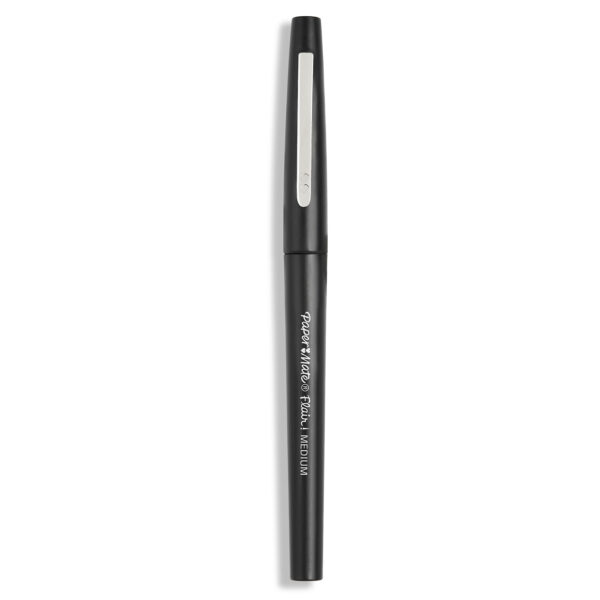Flair Pens, Medium, Black, Box of 12