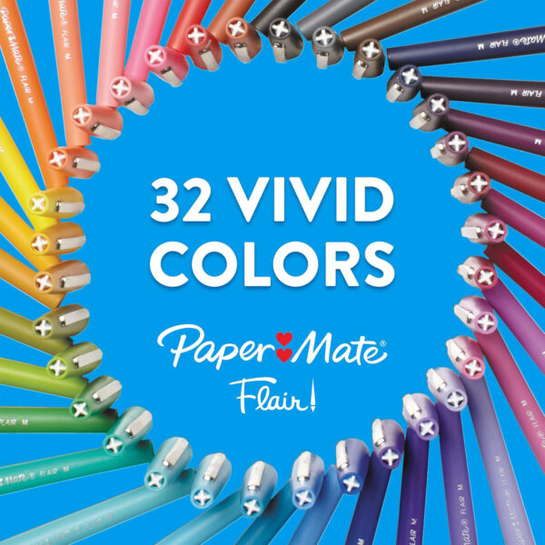 ERSSAN8440152BX_3.jpg Flair Pens, Medium, Green, Box of 12
