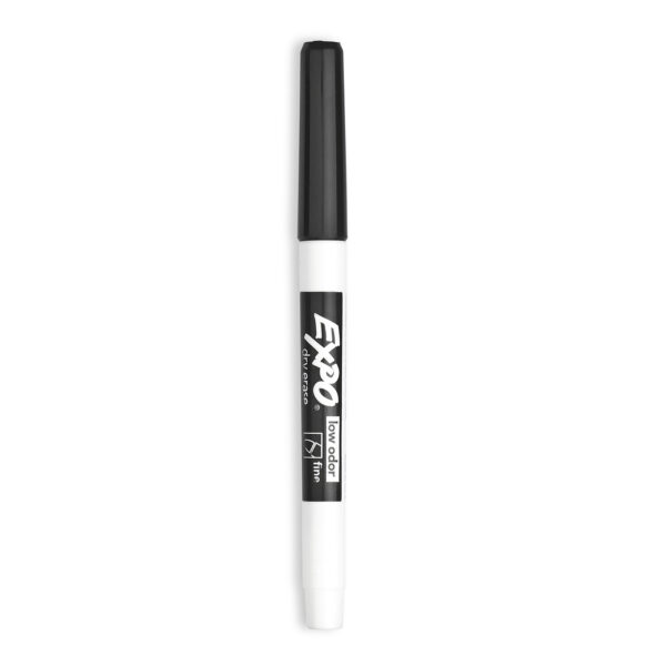 ERSSAN86001BX_1.jpg Low Odor Dry Erase Markers, Fine Tip, Black, Box of 12