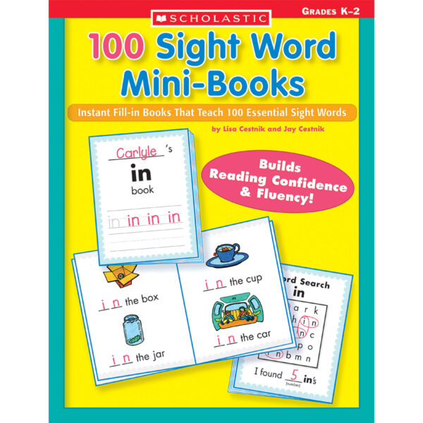 ERSSC-0439387809.jpg 100 Sight Word Mini-Books Activity Book, Grades K-2