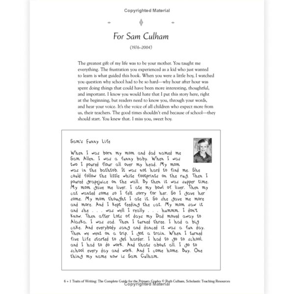 6 + 1 Traits of Writing: The Complete Guide for the Primary Grades