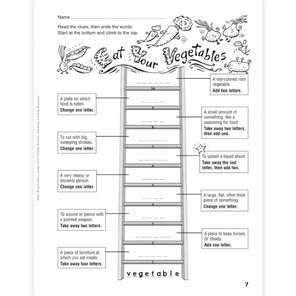 Daily Word Ladders, Grades 4-6