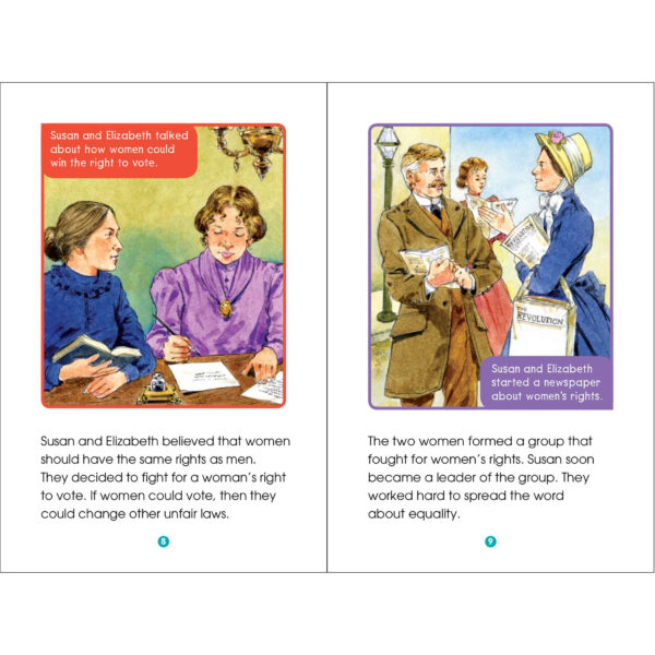 Easy Reader Biographies Book Set, 60 Books, 5 Copies of 12 Biographies