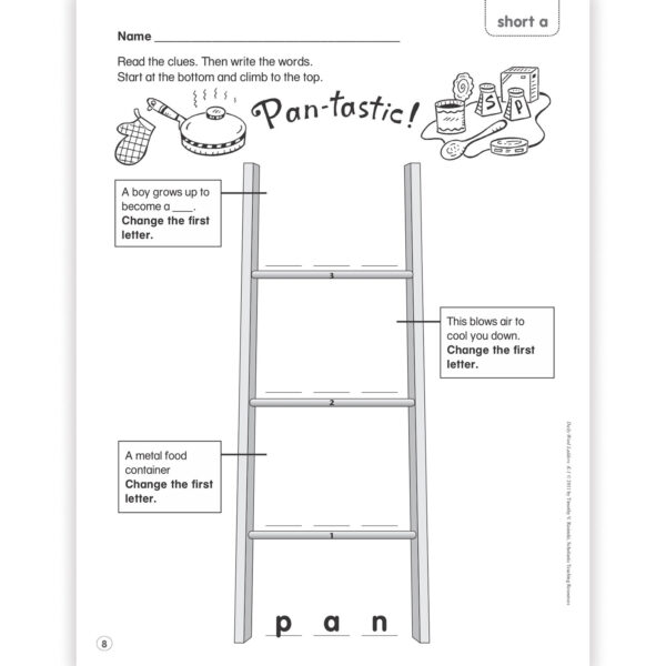 Daily Word Ladders, Grades K-1, 8-3-8" Width, 10-7-8" Length