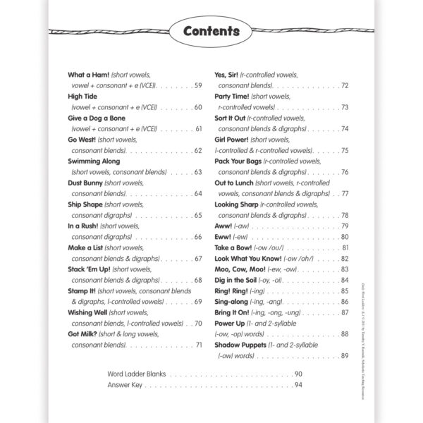 Daily Word Ladders, Grades K-1, 8-3-8" Width, 10-7-8" Length