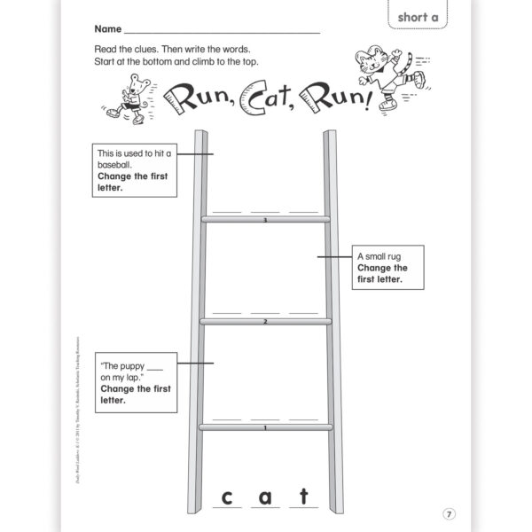 Daily Word Ladders, Grades K-1, 8-3-8" Width, 10-7-8" Length