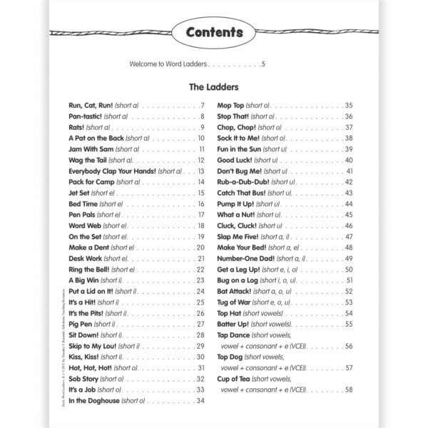 Daily Word Ladders, Grades K-1, 8-3-8" Width, 10-7-8" Length