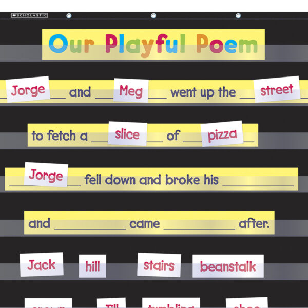 Standard Pocket Chart, 34" x 44", Black