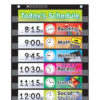 Daily Schedule Pocket Chart with Cards, Black