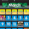 Monthly Calendar Pocket Chart with Cards, Black